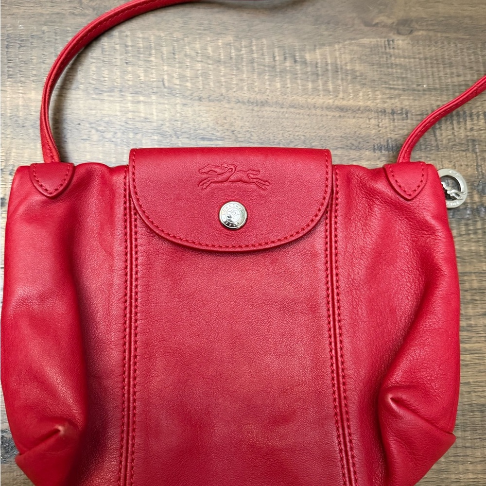 Longchamp Vibrant Red Shoulder Bag